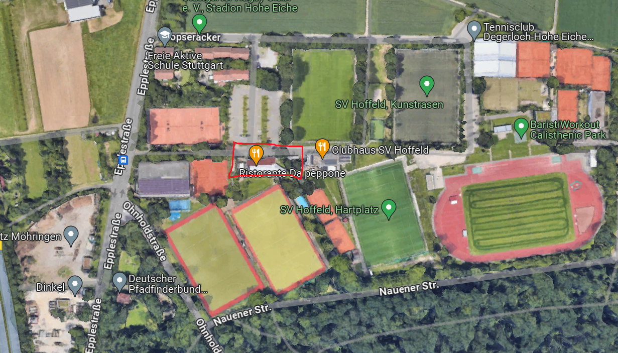 Luftbild HTC Restaurant